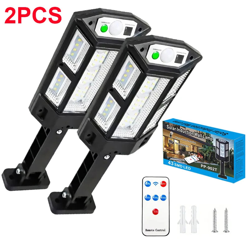 NEWEST Upgrade Powerful Solar Led Lights Outdoor Solar Lamp