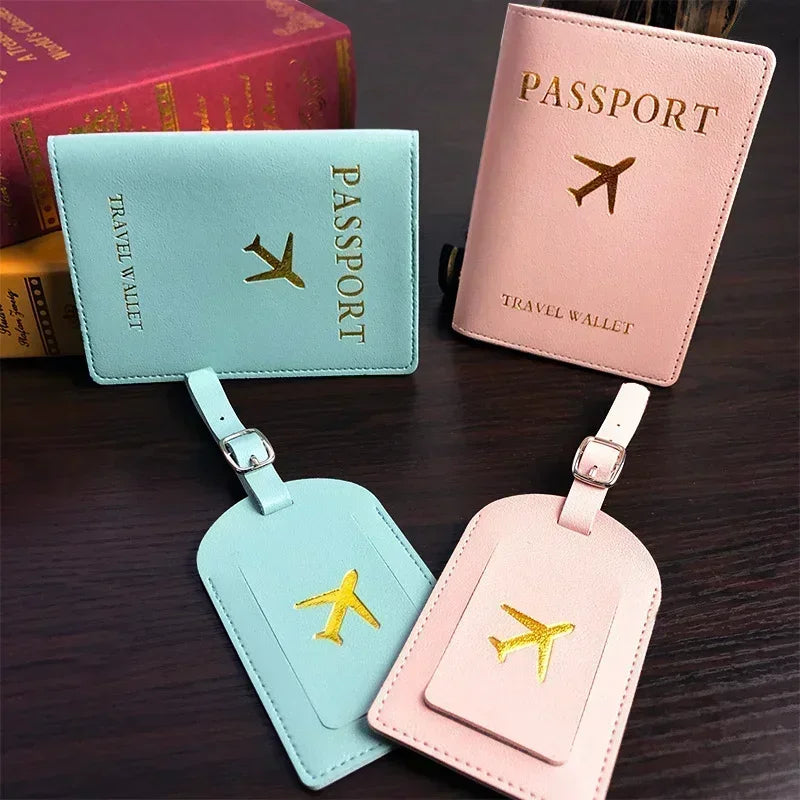 Women Men Airplane Suitcase Address Label Baggage Boarding Bag Name ID Address Holder Tags