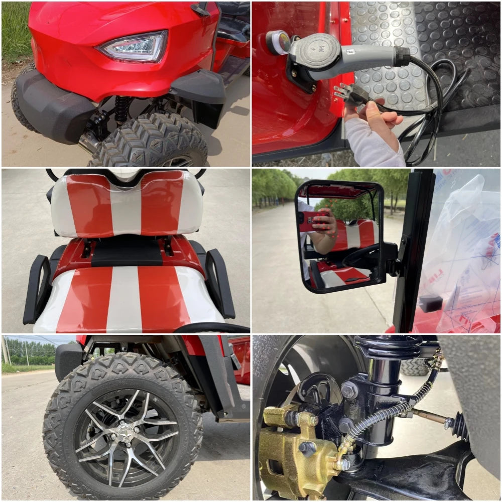 Sale 2 4 6 8 Seats Utility Vehicle48V/72V Off-road Buggy Utility Cart Park 4000/5000/7000W Electric Golf Scooter Cart
