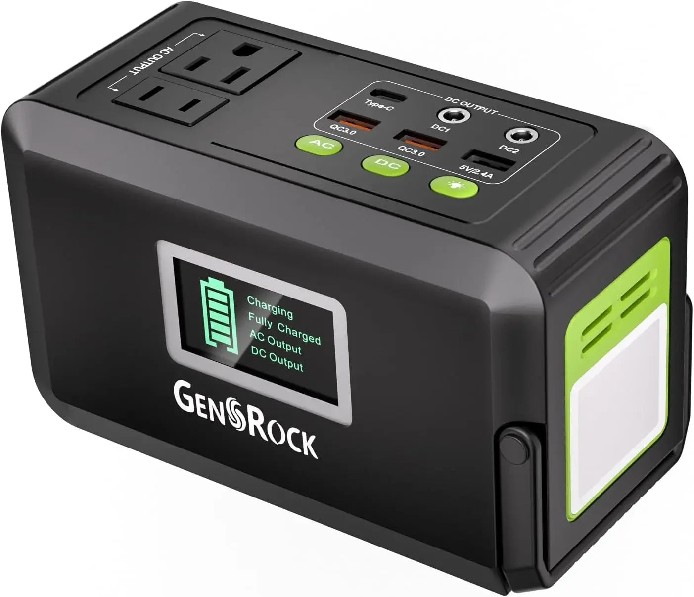 Portable Power Station Solar Generator Bank with 110V/150W Peak AC Outlet
