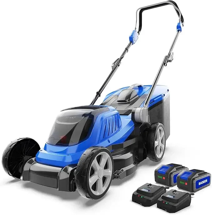 40V Brushless 21 Inch Cordless Self-propelled Lawn Mower, Height Adjustable Electric Lawn Mower, Comes with Battery and Charger