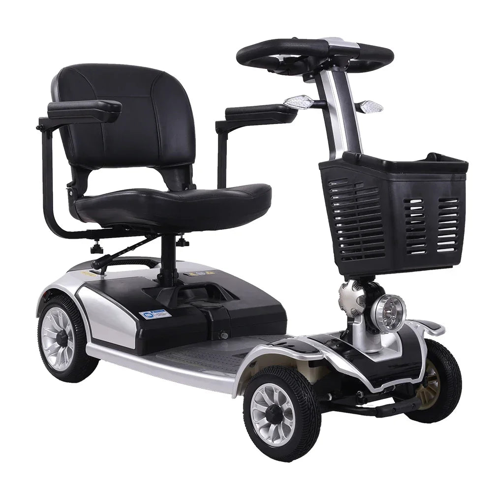 New Mobility Scooter Folding Disabilities Elderly Adult Handicap Vehicle Mini Small With Armrest Basket