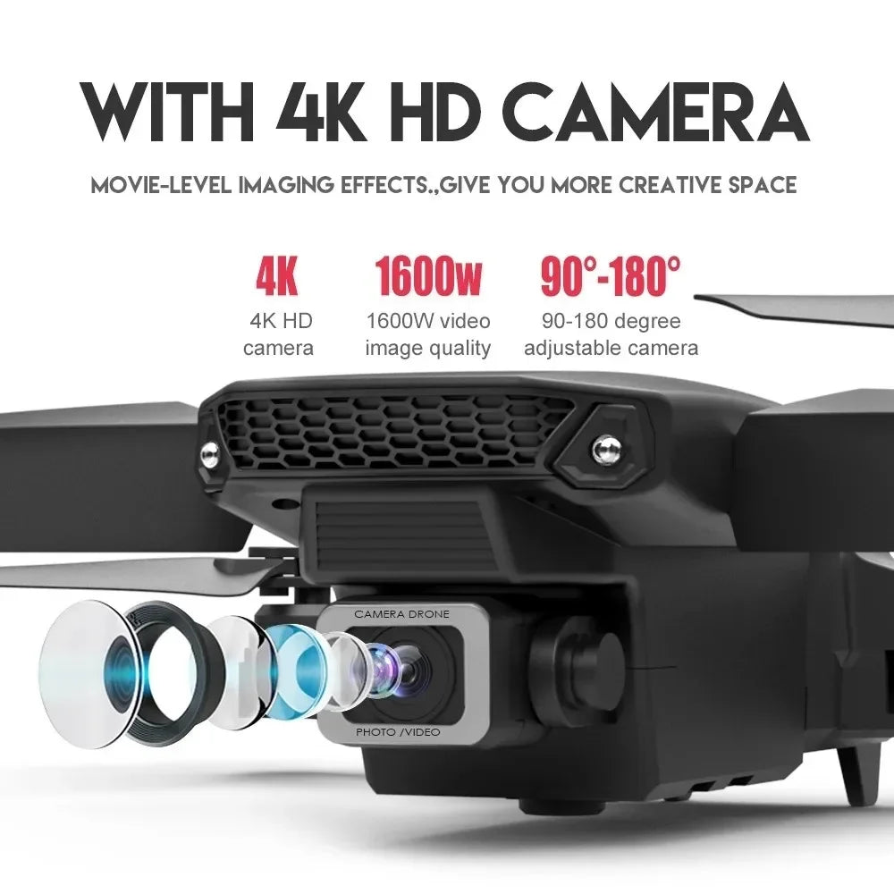 8k Professional 4K HD Camera Obstacle Avoidance Aerial Photography Optical Flow Foldable Quadcopter