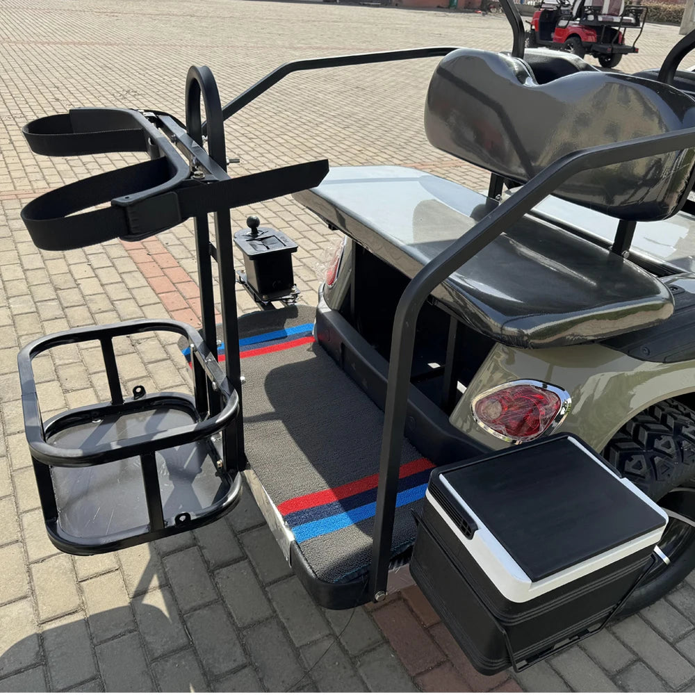 Wholesale China Color Logo Custom Club 4 Seats Car Electric and Gasoline Golf Carts Electric Powered Red 2+2 Seats for Sale