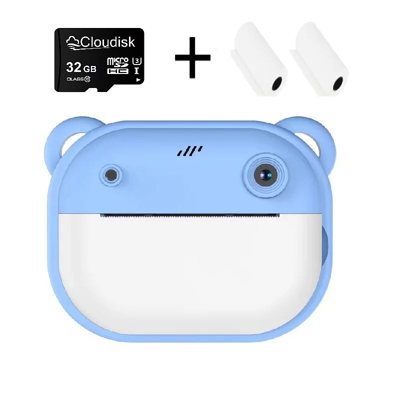 Digital Camera Instant Print for Kids Thermal Print Camera Instant Photo Printing Memory Card