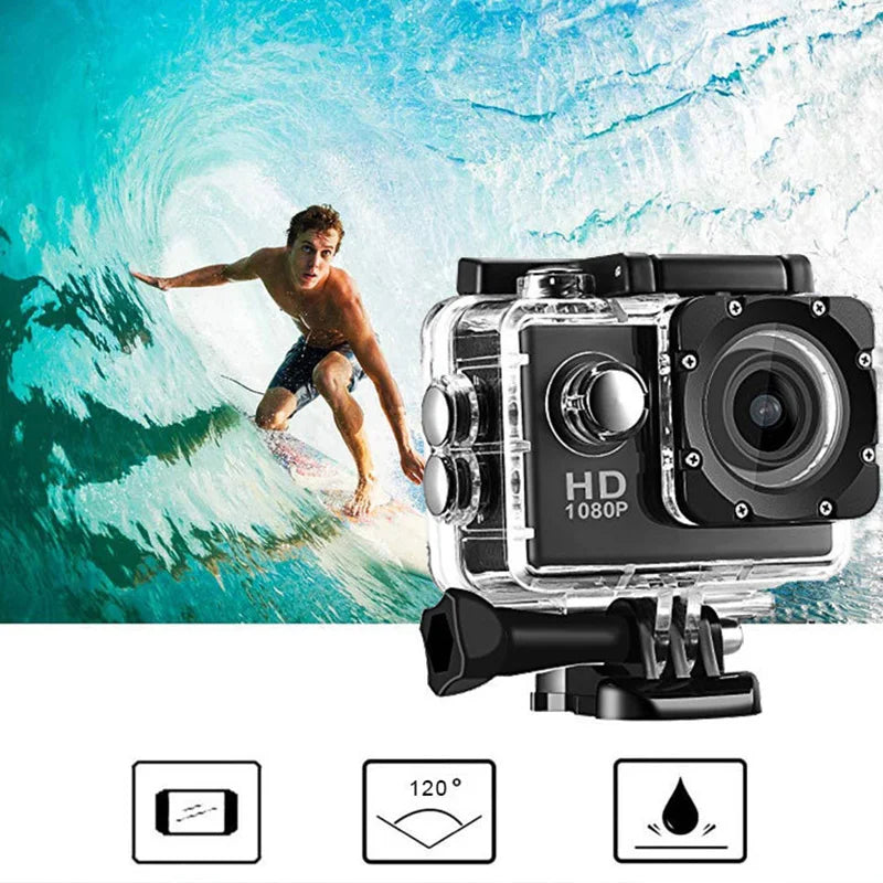 Mini Action Camera HD 4K Digital Cameras Screen Sports Camera for Riding Record Diving