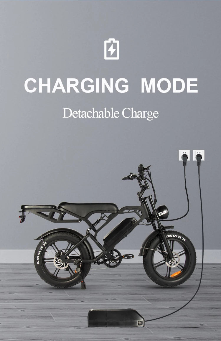 off-road mountain beach riding for men 45KM/H electric bike
