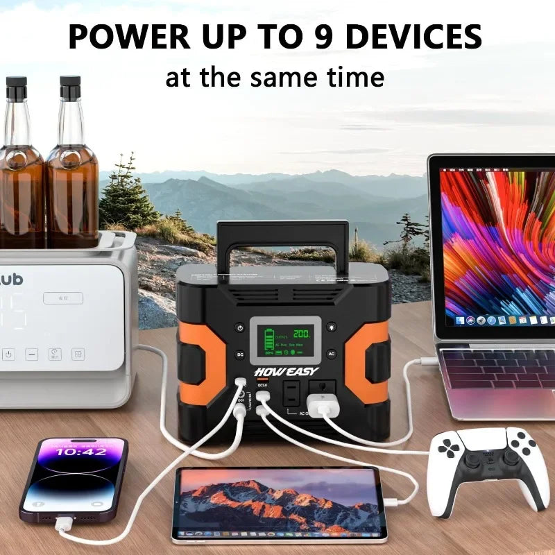 HOWEASY Portable Power Station, 236Wh Backup Lithium Battery
