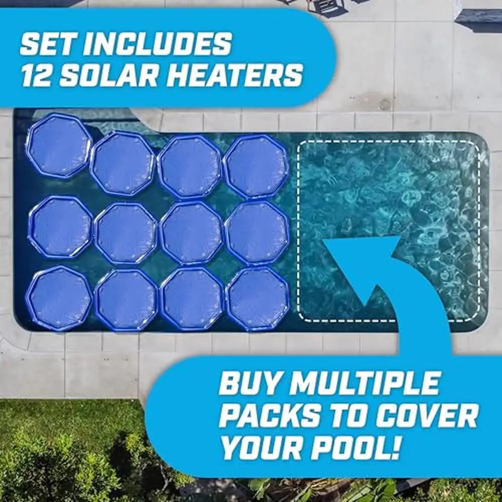 Pool Heating Rings 12 Pack Fast Inflation5x5ft Coverage