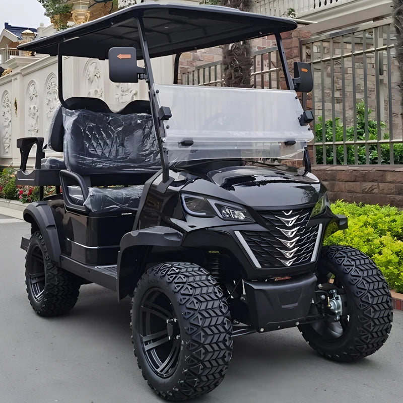 72v Electric Golf Cart 4+2 6 Seater 7.5kw Lithium Golf Off Road Buggy Garden Villa Hunting Golf Cart