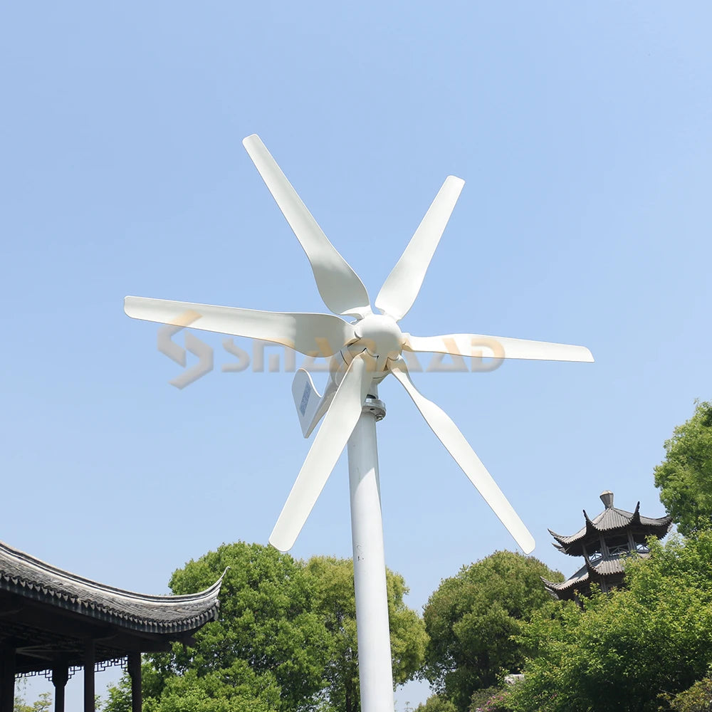 3000w Wind Turbine Generator 12V 24V 48V DC 220v AC Home System