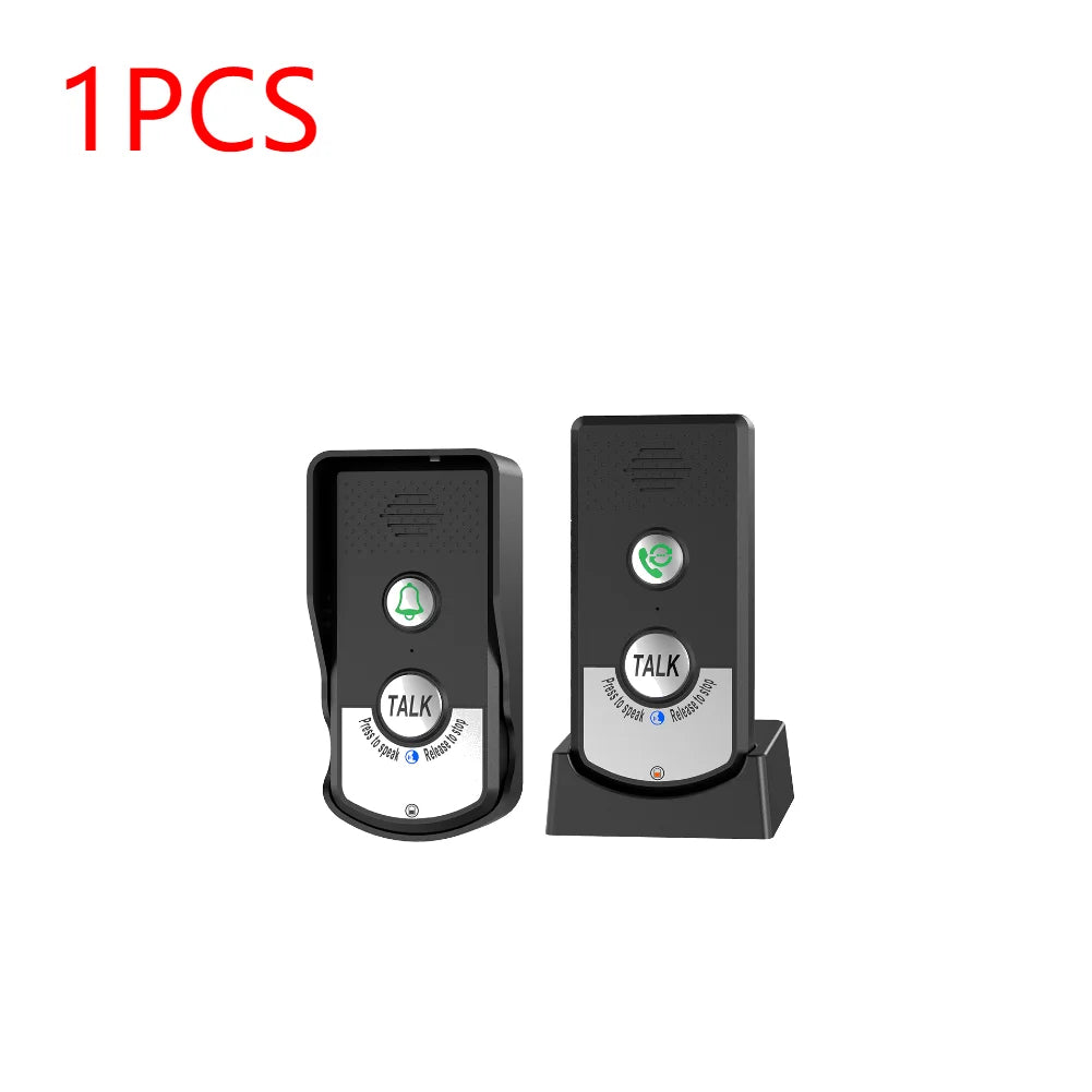 2 Way Voice Intercom ABS Wireless Intercomunicador Doorbell System Unit Two Way Audio Voice Sender Reciever for Home Hospital