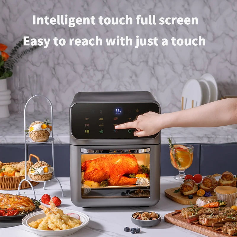 10L Large Capacity Electric Air Fryers 360°Baking Convection Oven Deep Fryer without Oil
