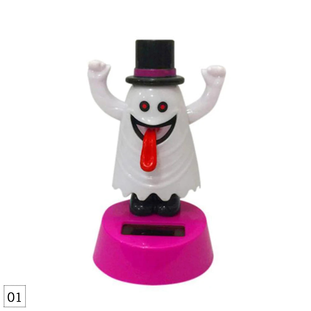 Cute Car Interior Solar Dancing Toy Solar Powered Swinging Animals