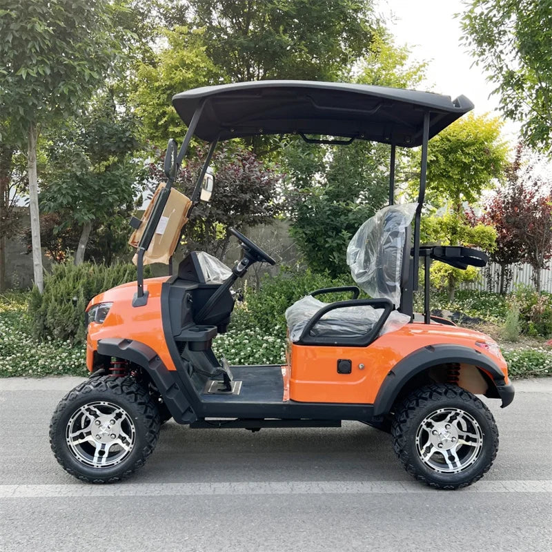 Hot Selling 4 Wheel Adult Golf Buggy Car Lithium Battery Powered Off Road Tire Street Legal 2 4 6 Passenger Electric Golf Cart