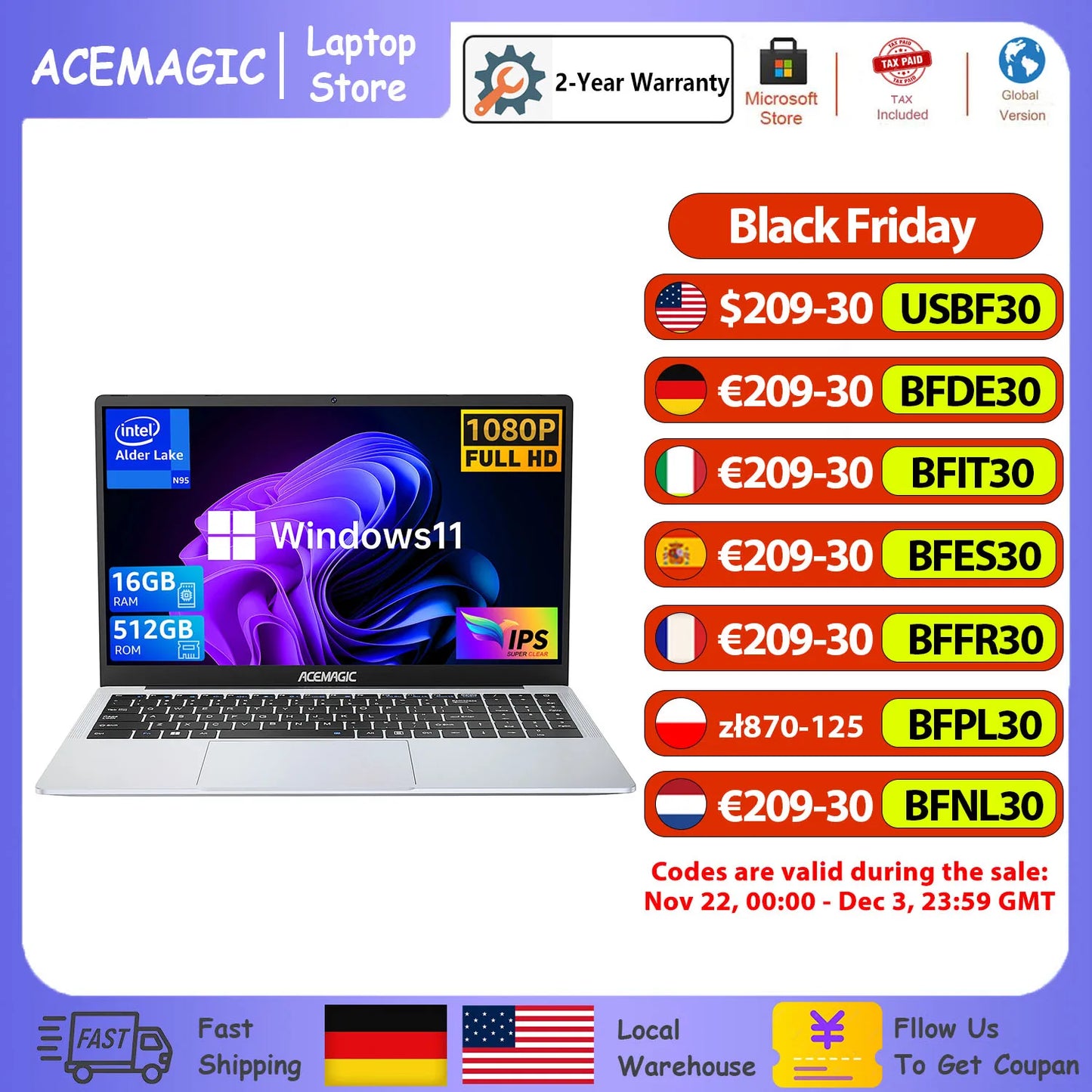 SSD Intel N95 Notebook