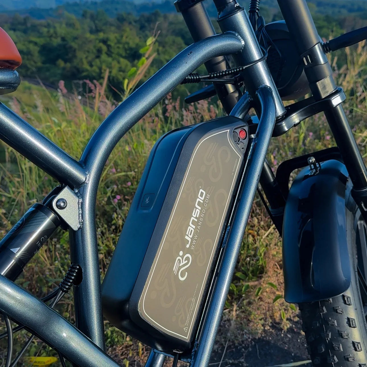 Adults Electric Bike JANSNO X50 750W 48V14AH Removable battery Accessori Fat Tire 20" Off Road Mountain Ebike Moped Style Ebike
