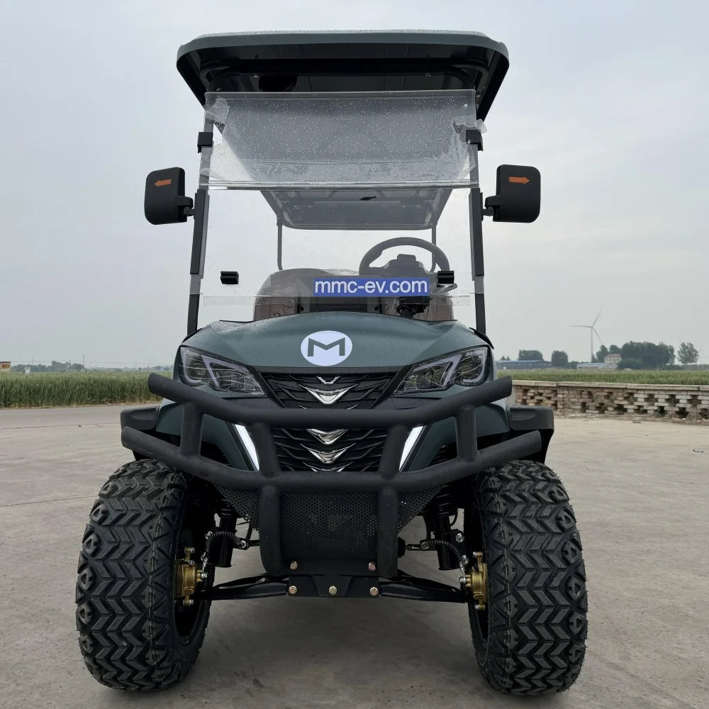 Wholesale China Color Logo Custom Club 4 Seats Car Electric and Gasoline Golf Carts Electric Powered Red 2+2 Seats for Sale