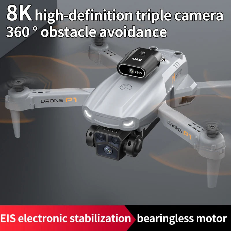 RC Drone Professional Dual HD Camera Aerial Photography FPV Helicopters Obstacle Avoidance Toys