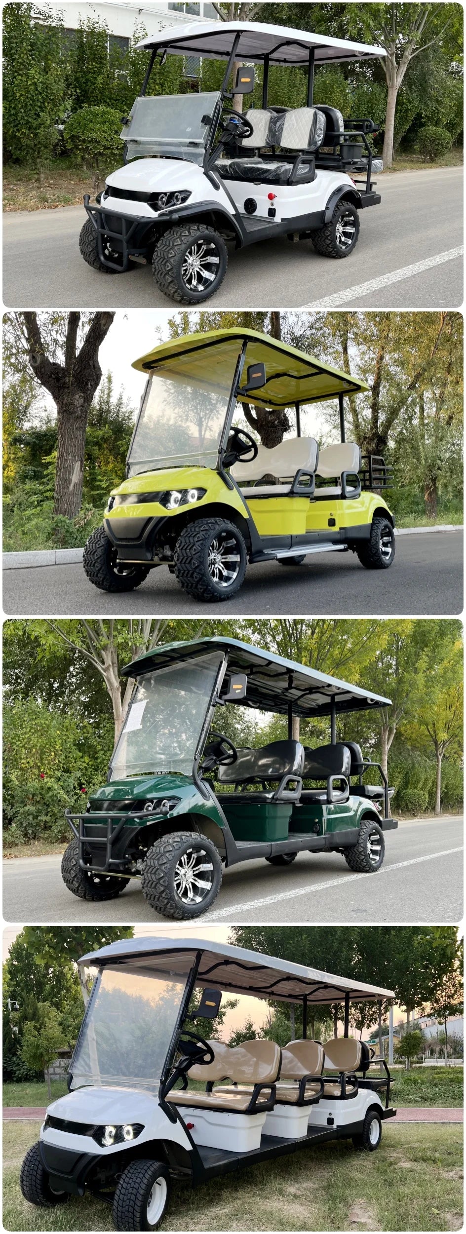 CE Approved 2 Seater Electric Golf Car For Tourist Electric Golf Cart With Golf Bag Holder