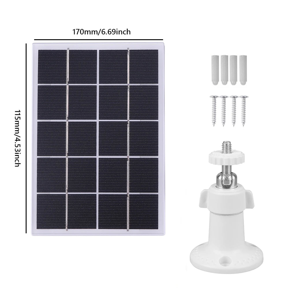 Solar Panel Kit 9.8Ft Charging Cable Solar Charging Panel for Ring Video Doorbell 4/3/3 Plus/2
