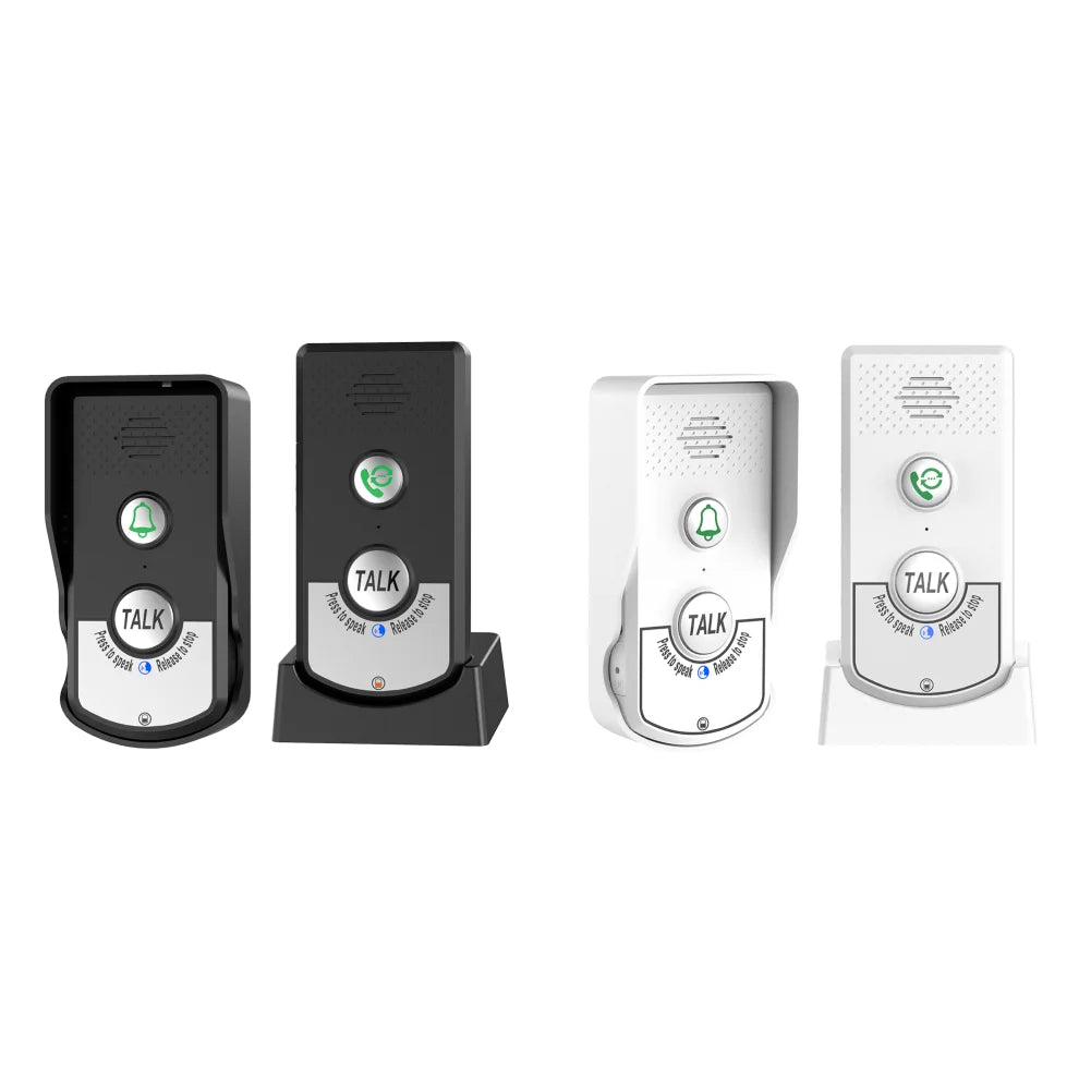2 Way Voice Intercom ABS Wireless Intercomunicador Doorbell System Unit Two Way Audio Voice Sender Reciever for Home Hospital