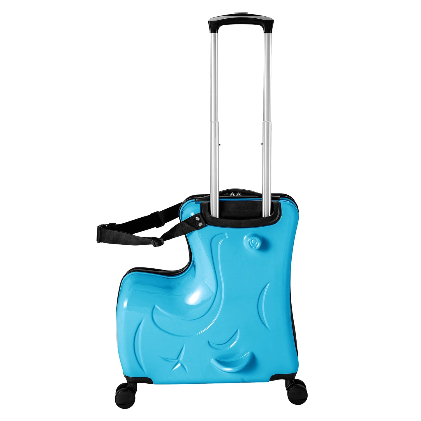 20INCH Kid's Ride-On Travel Suitcase, Rolling Luggage With Wheels With Password Lock