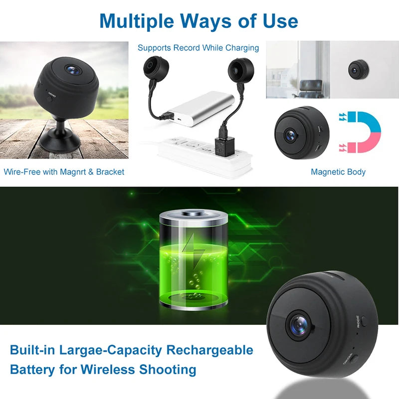 Mini Camera 1080P HD Video Recorder Wireless Security Monitor