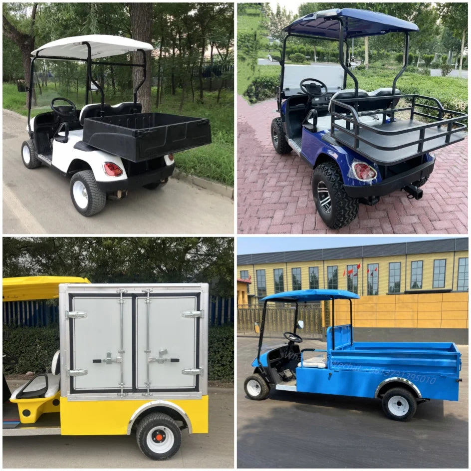 CE Approved 2 Seater Electric Golf Car For Tourist Electric Golf Cart With Golf Bag Holder