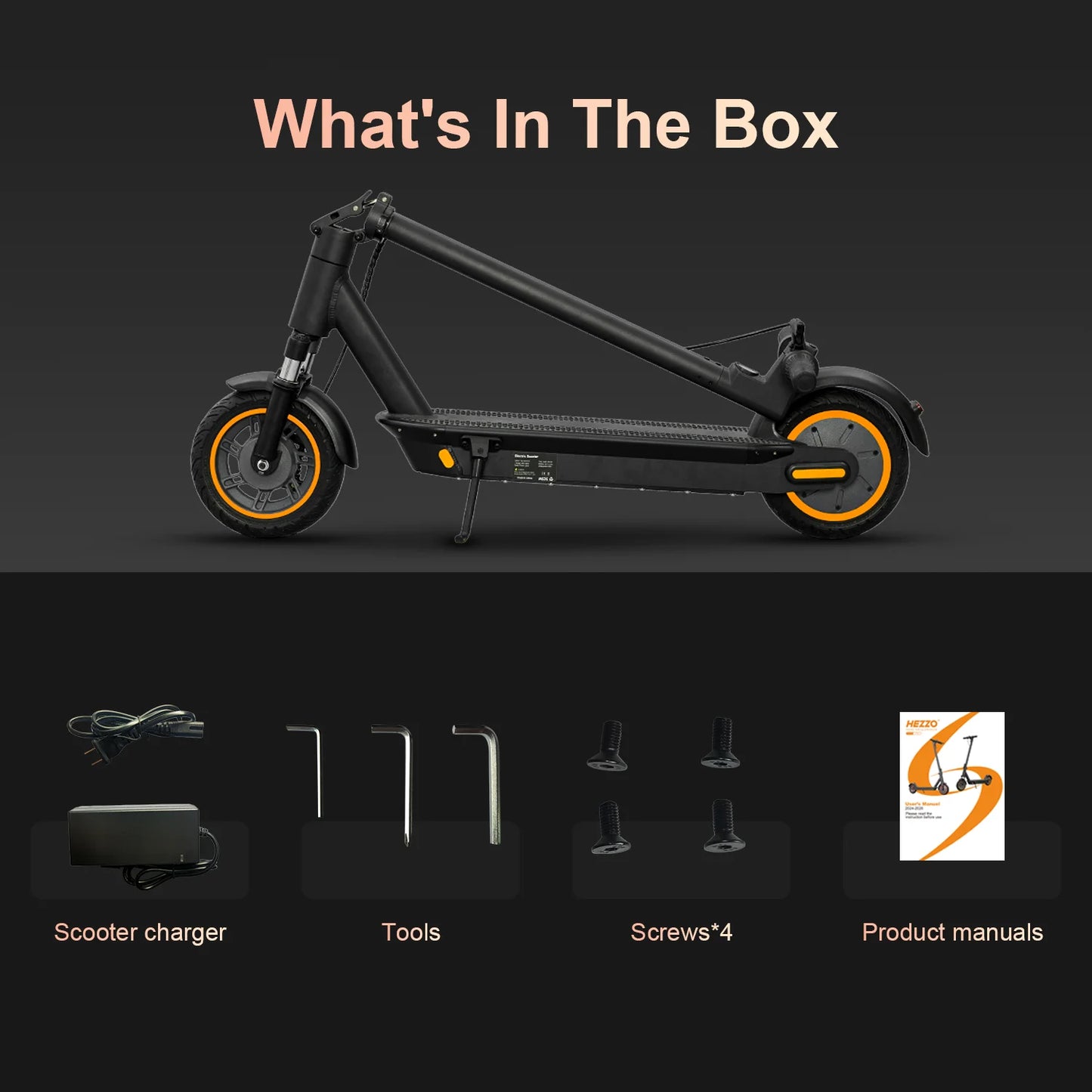 Electric Scooter 36v 15.6Ah 500W 21.8Mph Powerful 10 inch Maximum 37.5MILES Long Distance