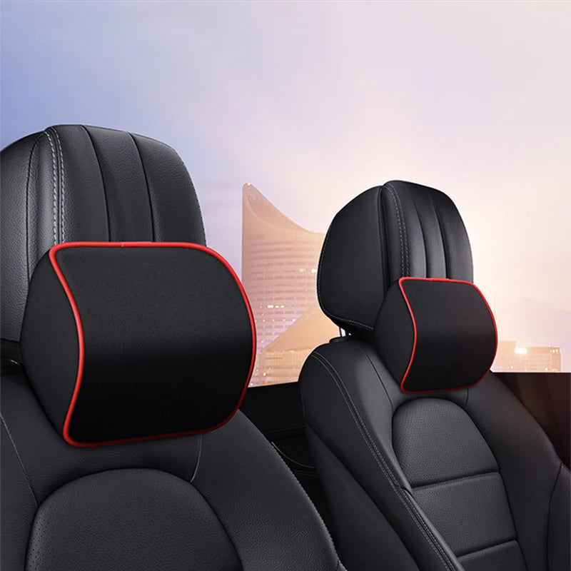 Car Neck Headrest Pillow Car Accessories Cushion Seat Neck Rest Memory Cotton