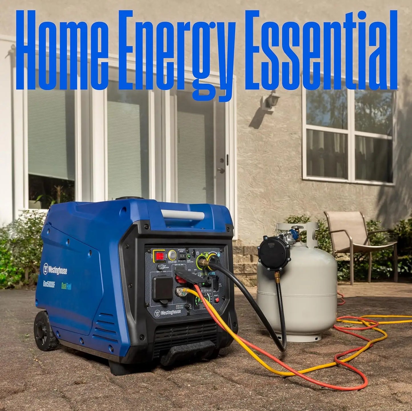 5000 Peak Watt Super Quiet Dual Fuel Portable Inverter Generator