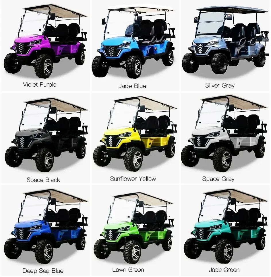 2025 Powerful 4 Wheel Club Car 5000W Motor Golf Buggy Cart Rapid Delivery Electric Car Street Legal