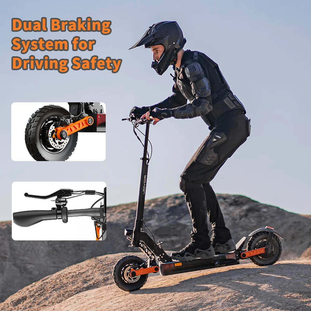 JOYOR Electric Scooter,2000W Dual Motor Folding Adults E-Scooter Up To 37MPH&43Miles Ranges Escooter With Dual Disk Brake