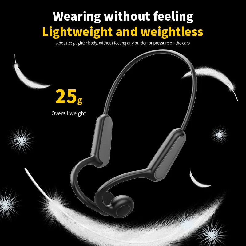 Bluetooth 5.3 Sports Wireless Headphones Ear Hook Waterproof Headset