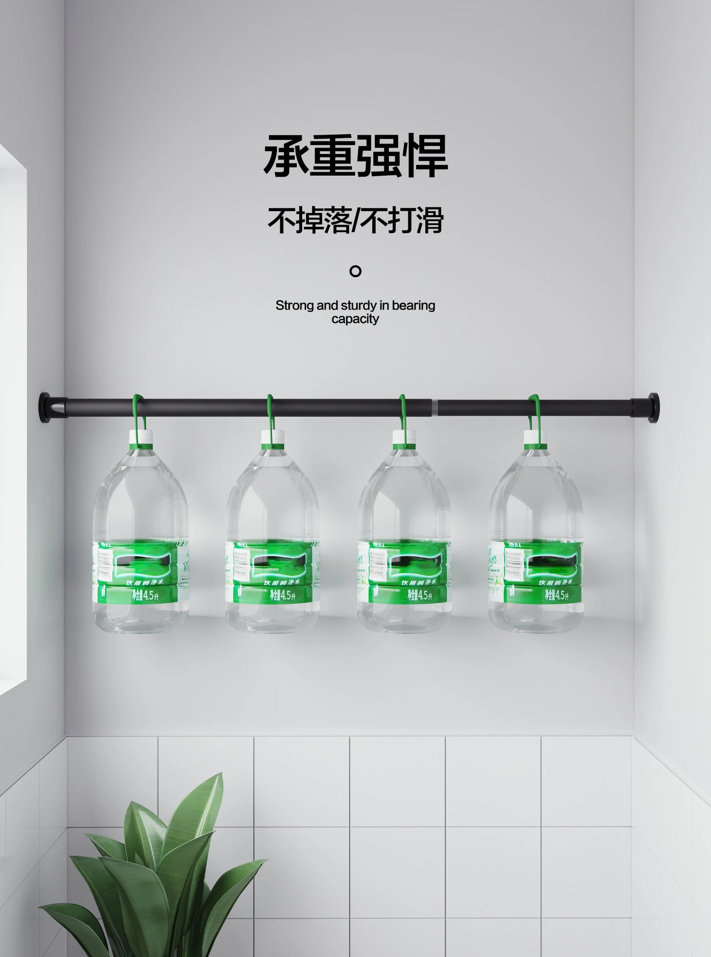High-end bathroom folding shower curtain without punching invisible tarp toilet partition bath shower dry and wet separation