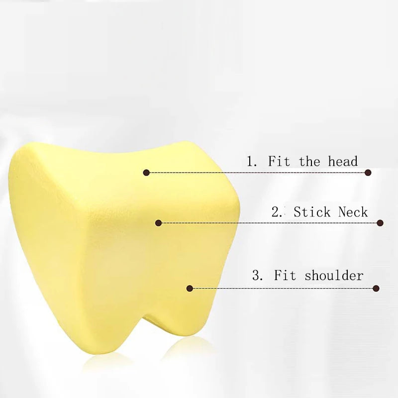 Car Neck Headrest Pillow Car Accessories Cushion  Seat Neck Rest Memory Cotton