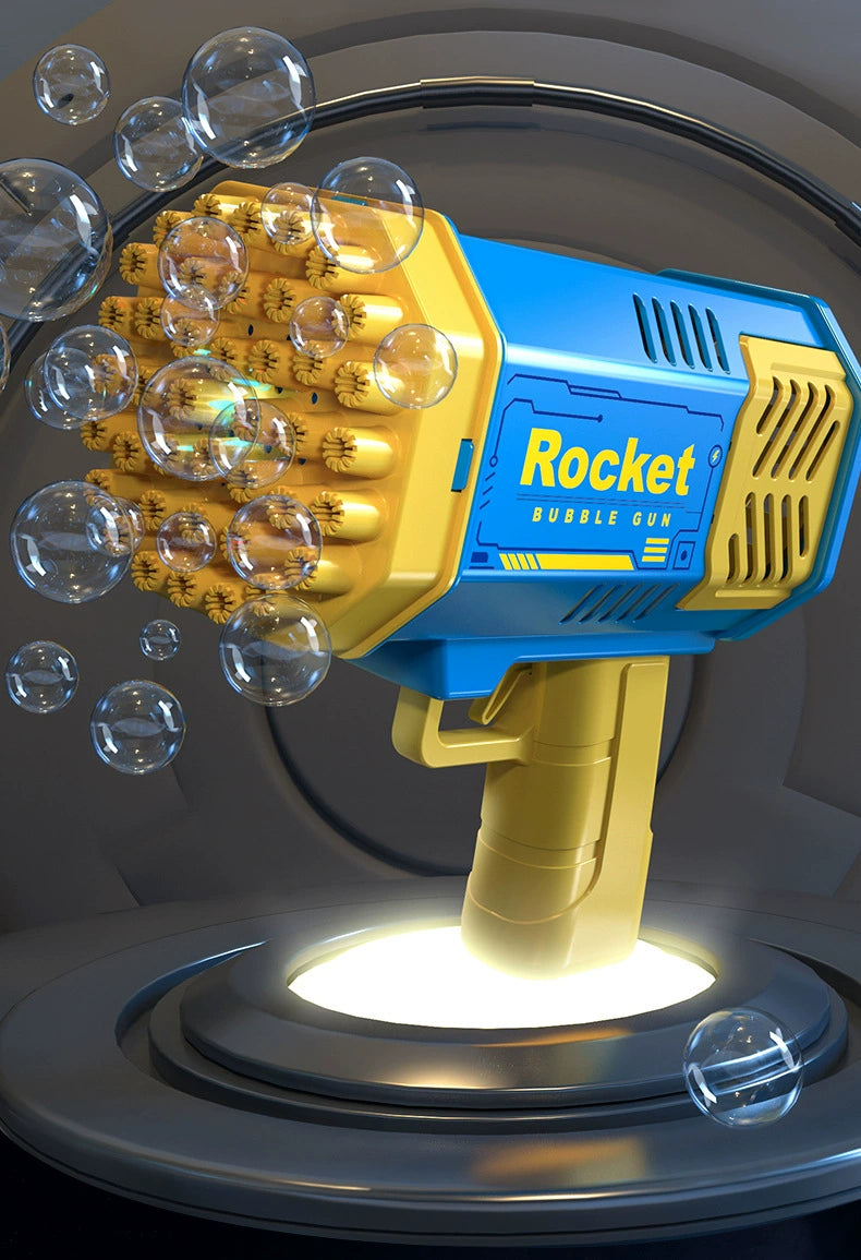 2025 New Arrival Bubble Machine Male Baby Automatic Lighting Gatling Toy Girl 105 Hole Handheld Bazooka