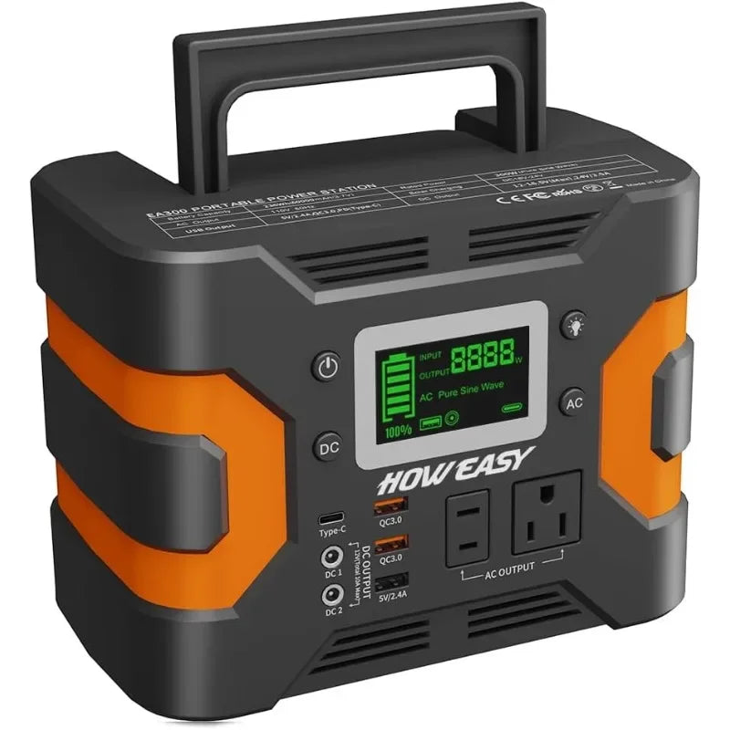 HOWEASY Portable Power Station, 236Wh Backup Lithium Battery