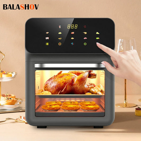 10L Large Capacity Electric Air Fryers 360°Baking Convection Oven Deep Fryer without Oil