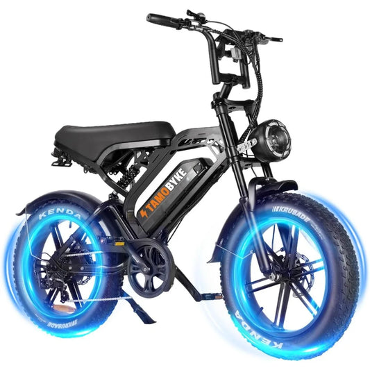 Electric Bike,48V15.6ah/18.2ah/ (874Wh) Larger Battery, 20'' Fat Tire Electric Bike for Adults