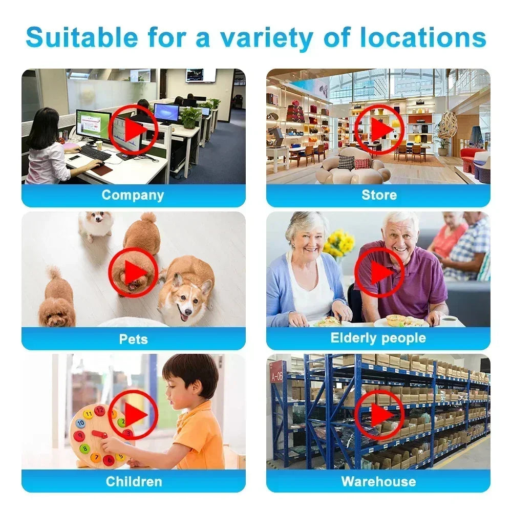 2.4G 1080P Cameras Wifi Video  Outdoor Security Protection Monitor 4.0X Zoom Home Wireless Track Alarm Waterproof