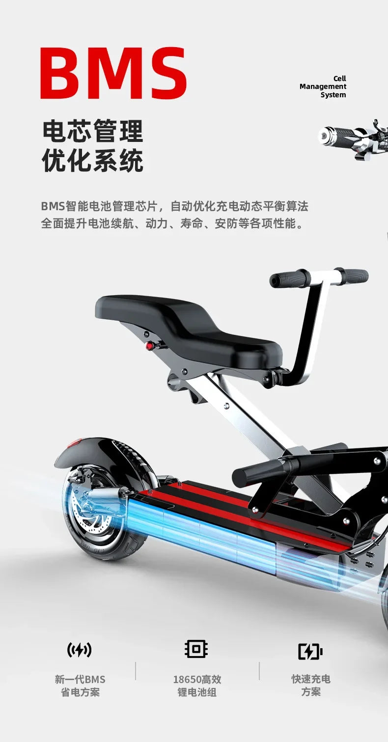 Electric Scooter For Adults And Children Run-proof tires dual braking system