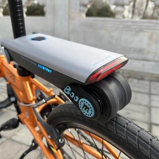 Bicycle booster, rechargeable self-propelled device, bicycle explosion modification, labor-saving booster