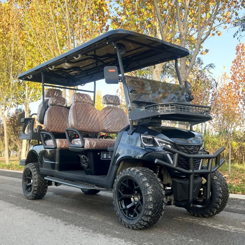 4 Seater Golf Cart Electric Power 60V 200Ah Lithium Golf Cart Hot Selling 4 Wheel Disc Brake Classic Club Car
