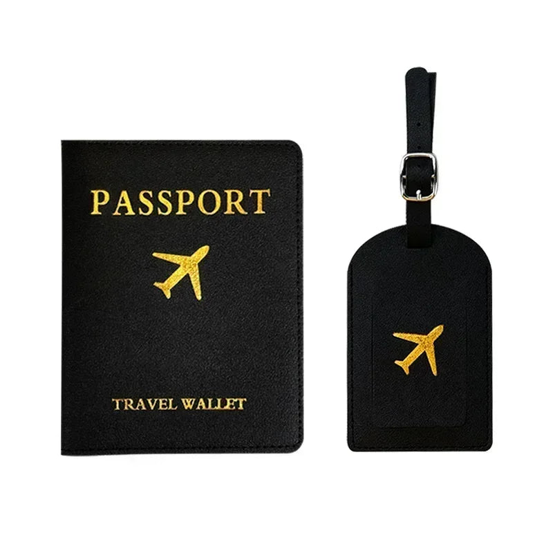 Women Men Airplane Suitcase Address Label Baggage Boarding Bag Name ID Address Holder Tags