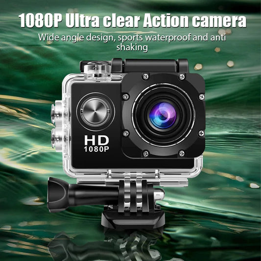 Mini Action Camera HD 4K Digital Cameras Screen Waterproof  Sports Camera for Riding Record Diving