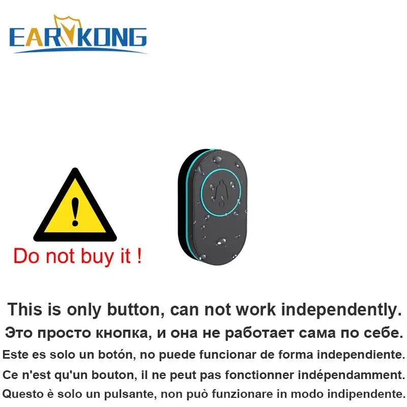 Intelligent Wireless Doorbell Home Welcome Doorbell Waterproof 300m Remote Smart Door Bell Chime