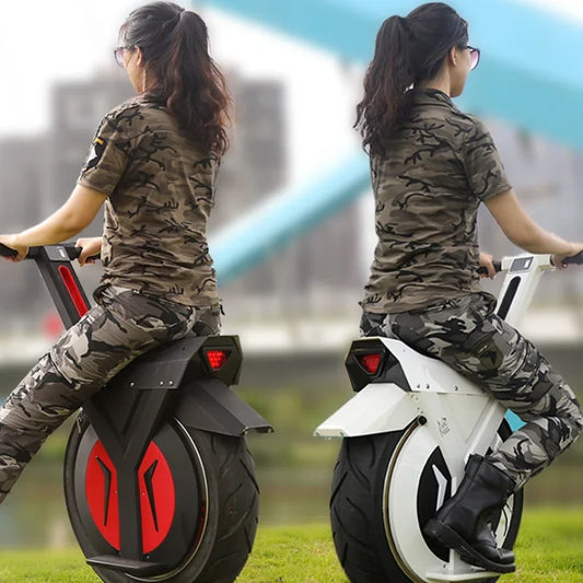 Electric single-wheel balance car single-wheel motorcycle off-road model adult 22-inch oversized feeling can sit smart seats