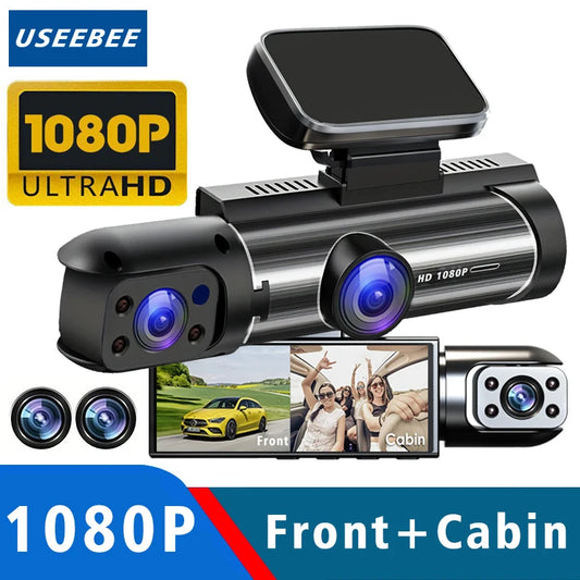 Dual Lens Car Dash Camera Cabin Dashcam Vehicle Video Dash Cam Drive Recorder Mini Dvrs Black Box
